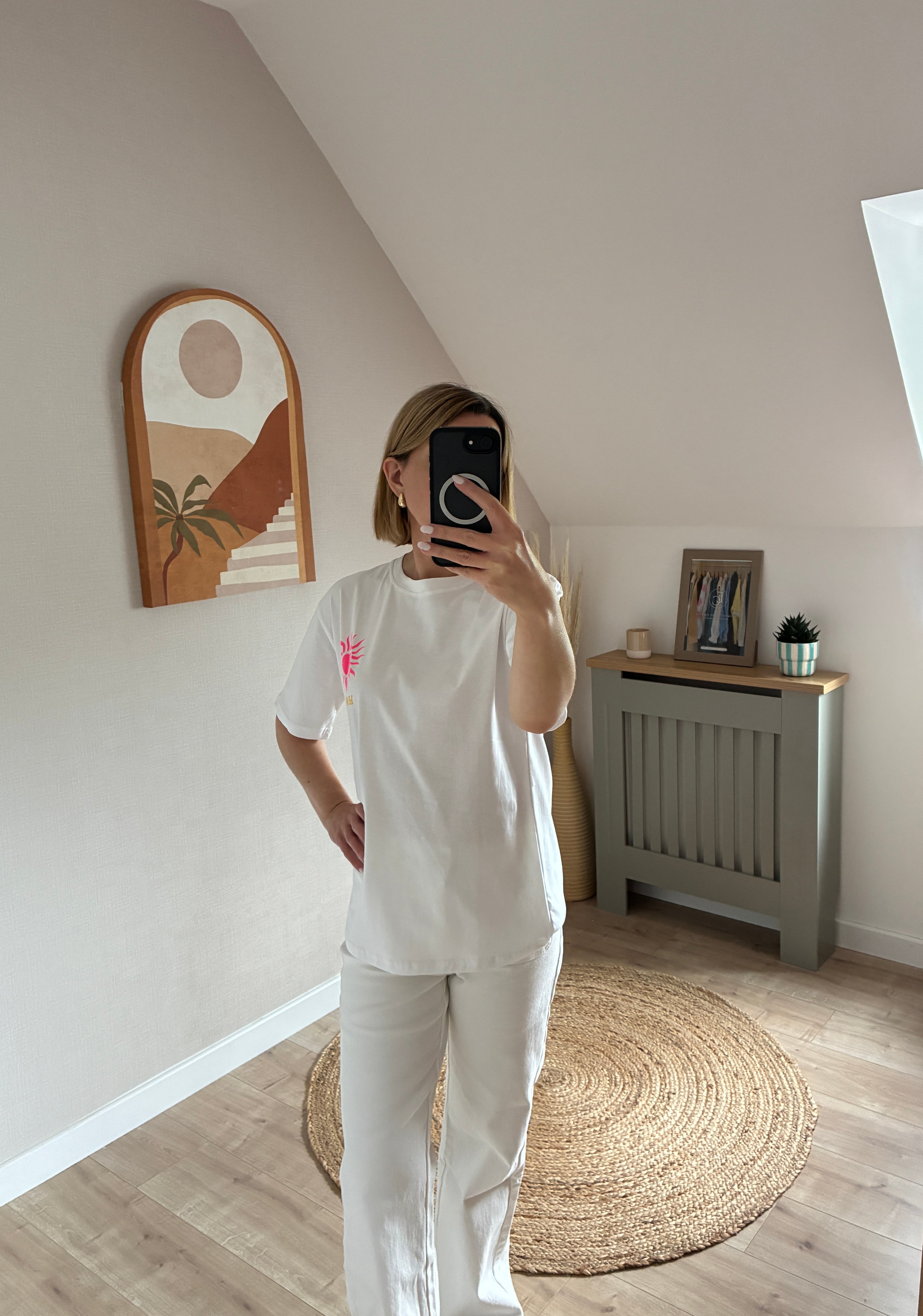 T-shirt soleil blanc Justine