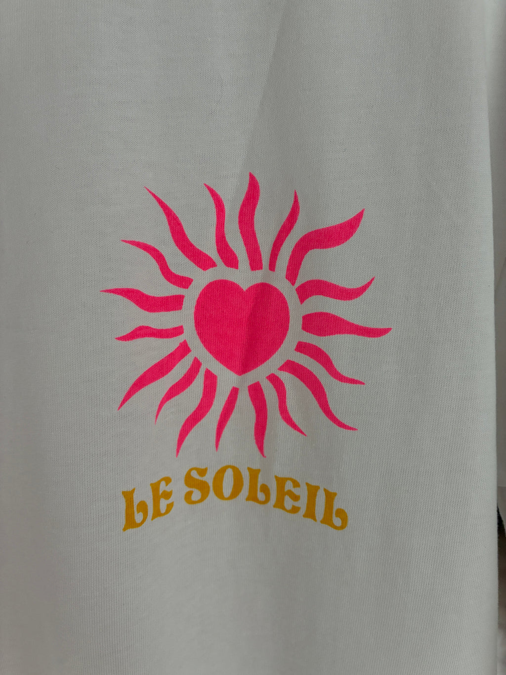 T-shirt soleil blanc Justine