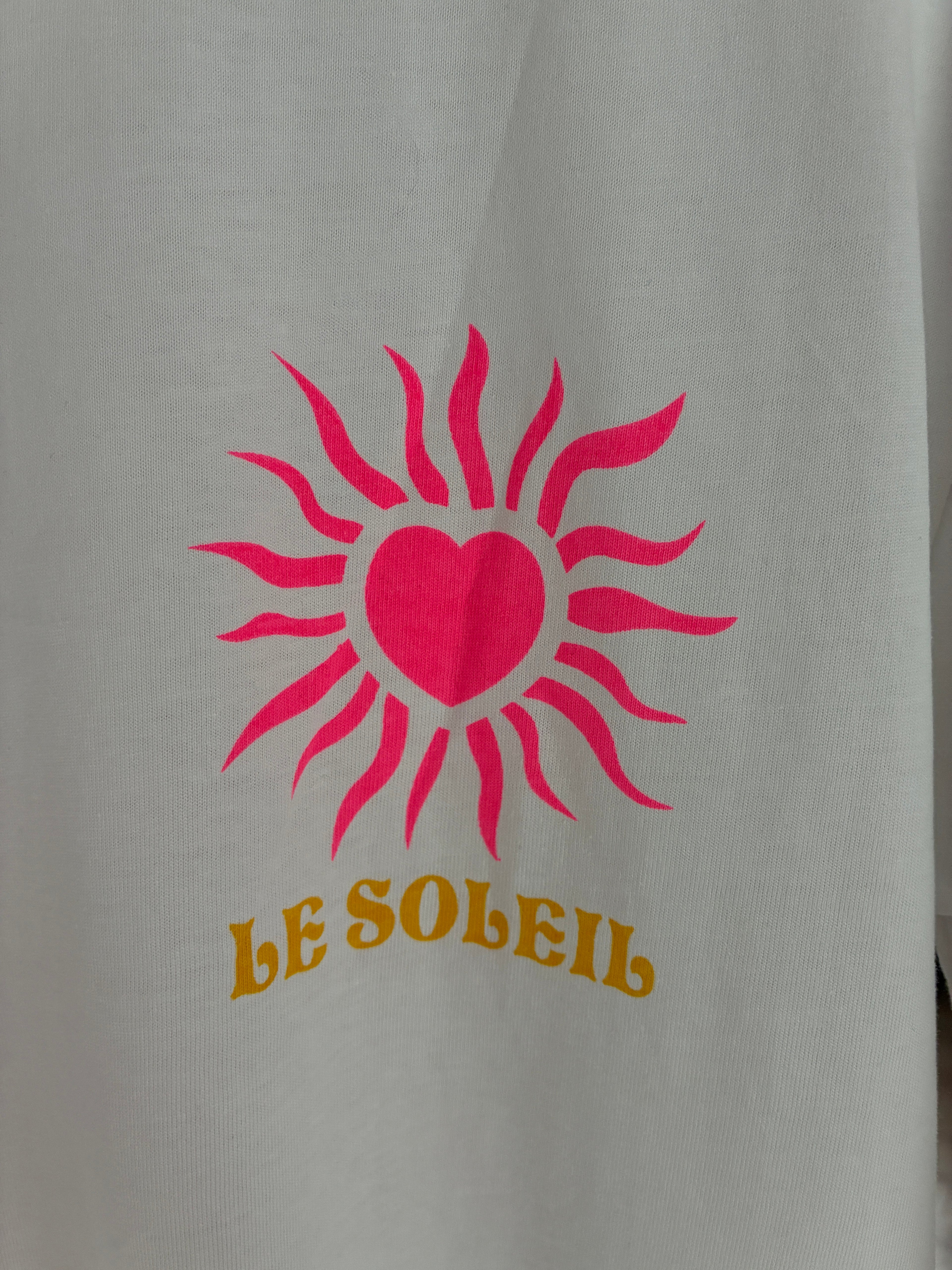 T-shirt soleil blanc Justine