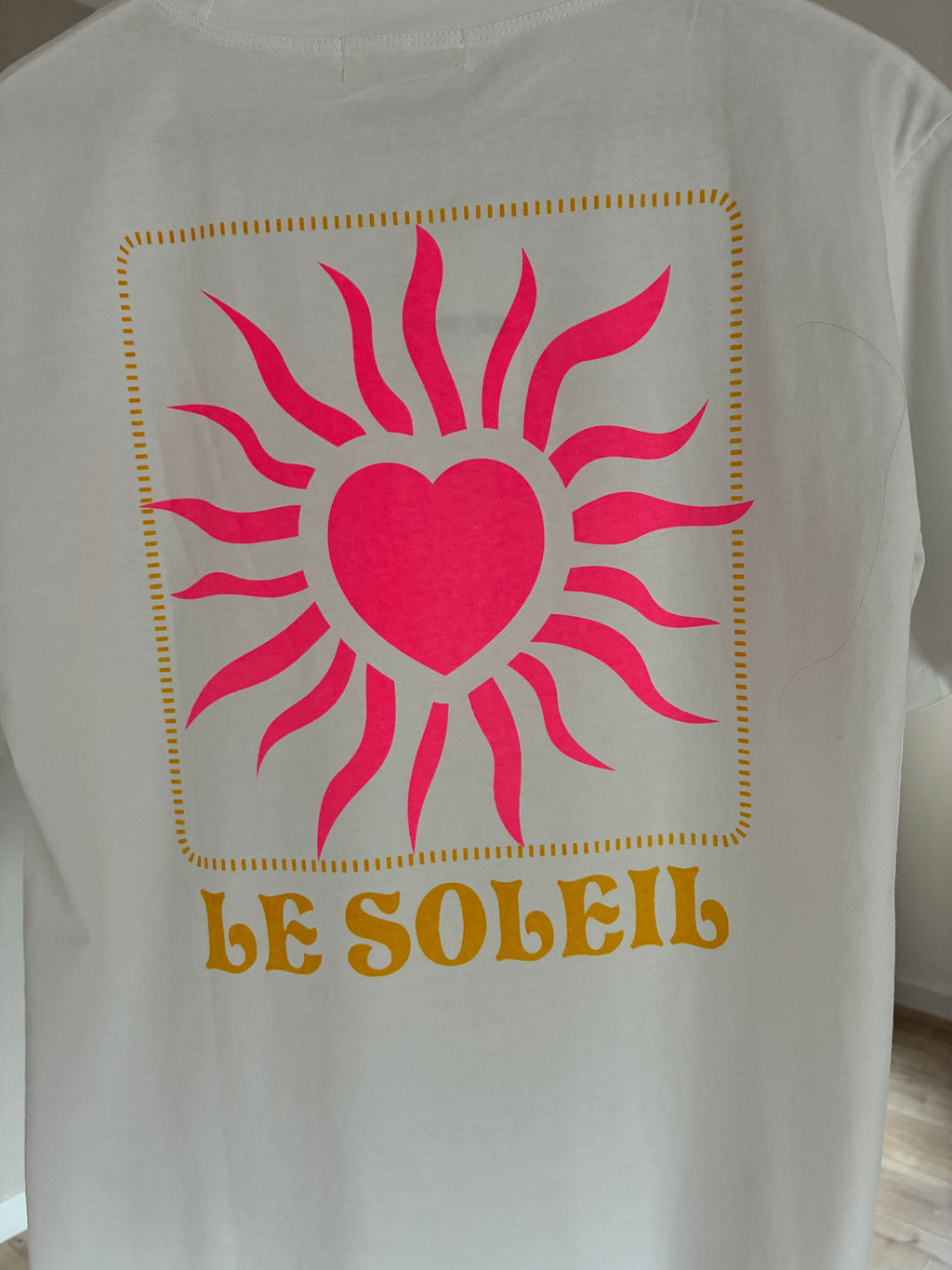 T-shirt soleil blanc Justine
