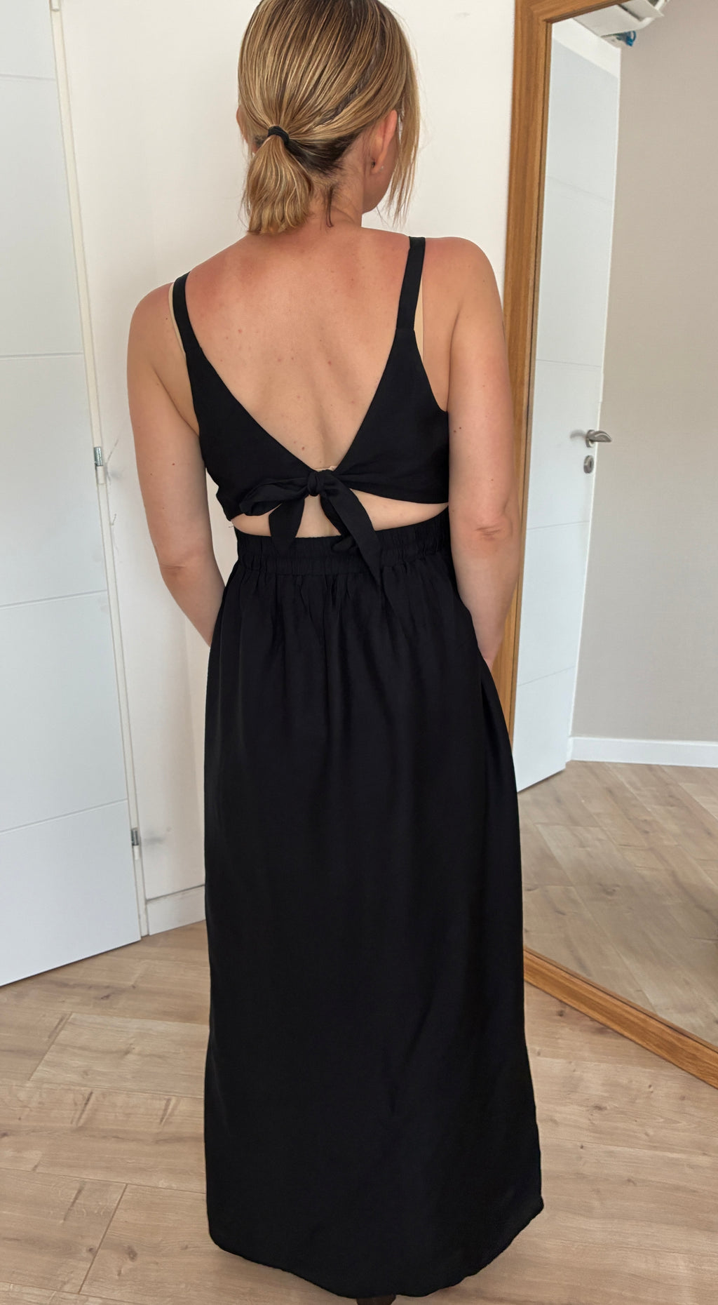 Robe longue noire Mélodie