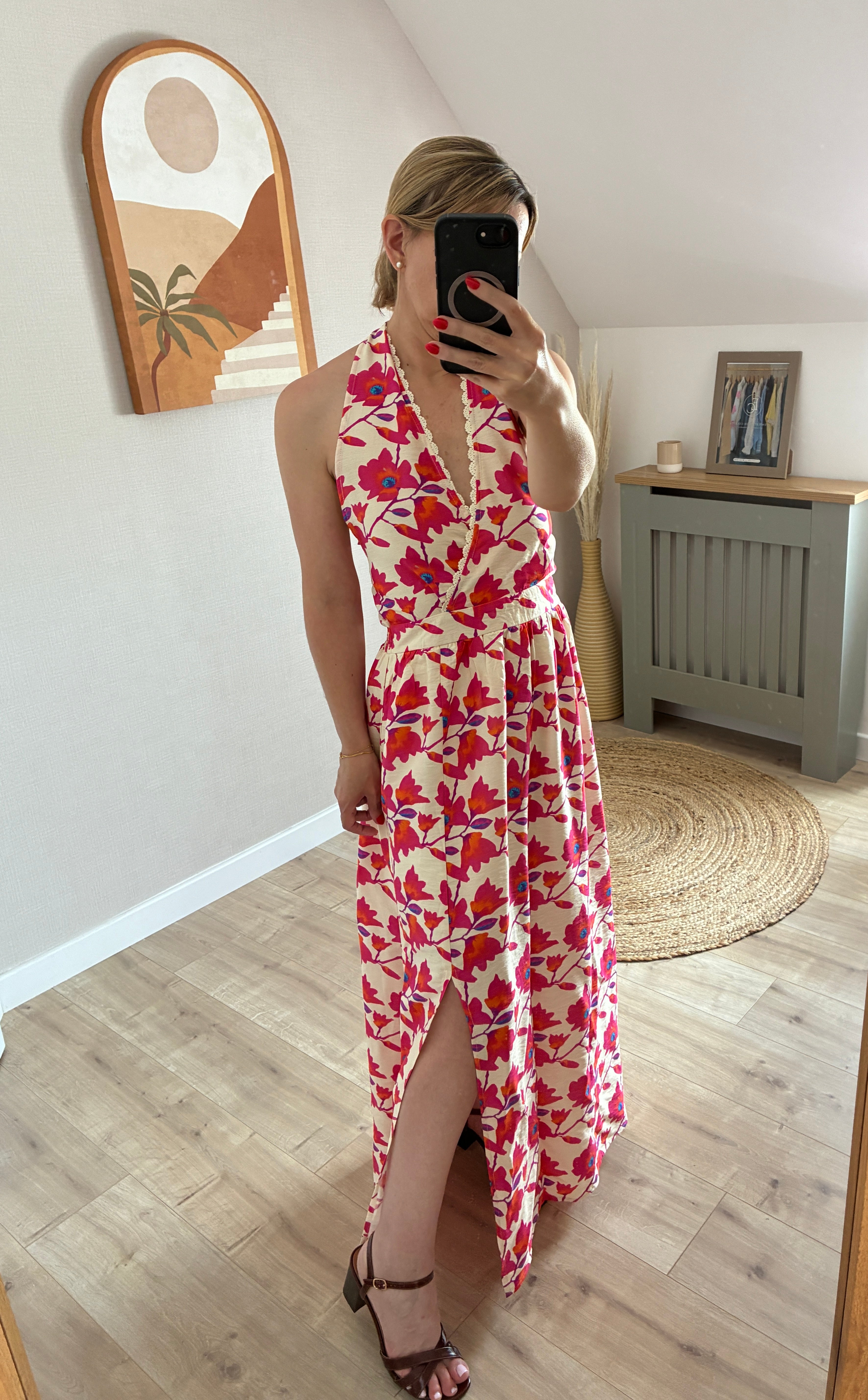 Robe fuchsia Honorine