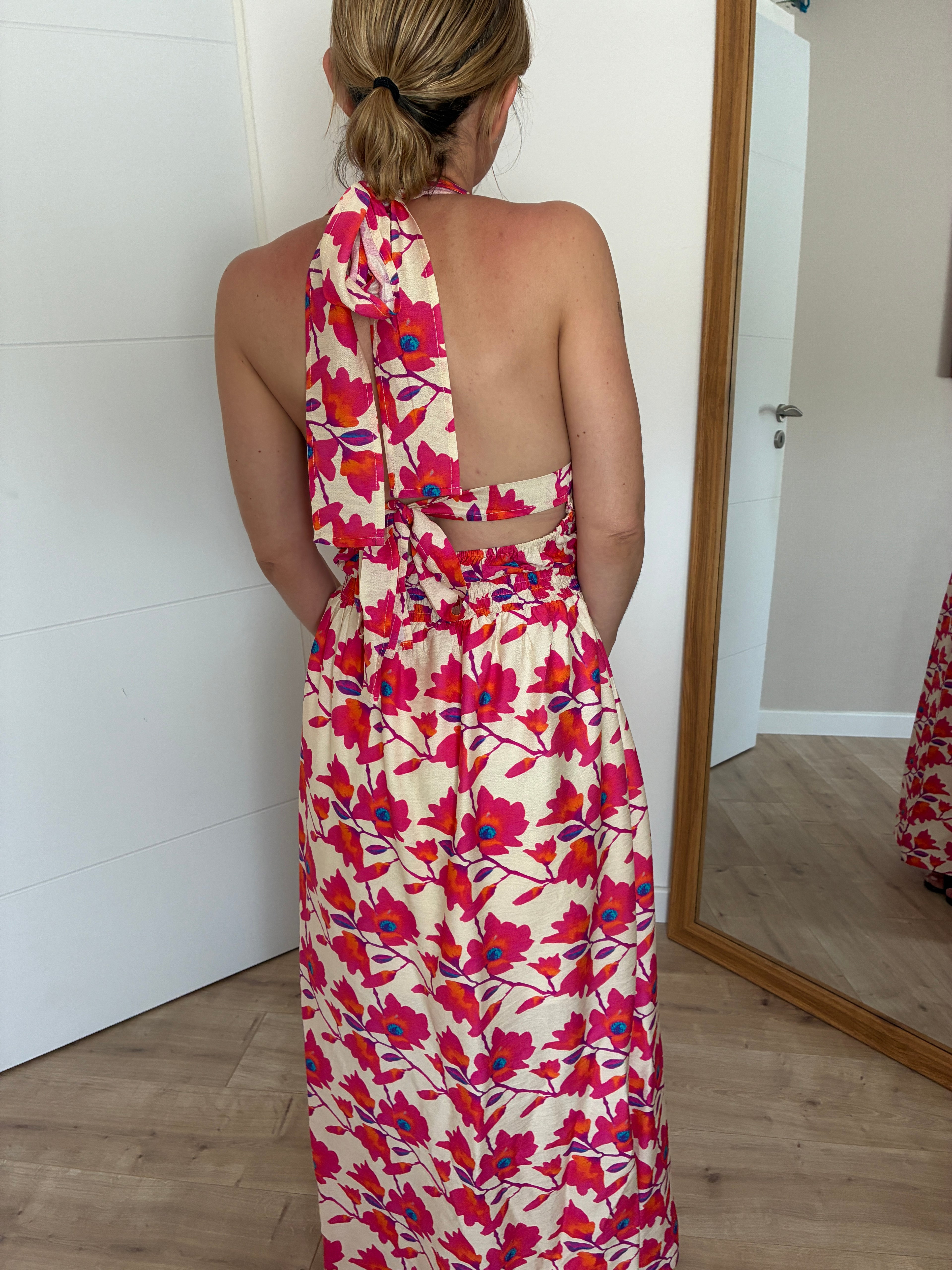 Robe fuchsia Honorine