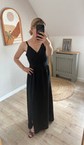 Robe longue noire Mélodie