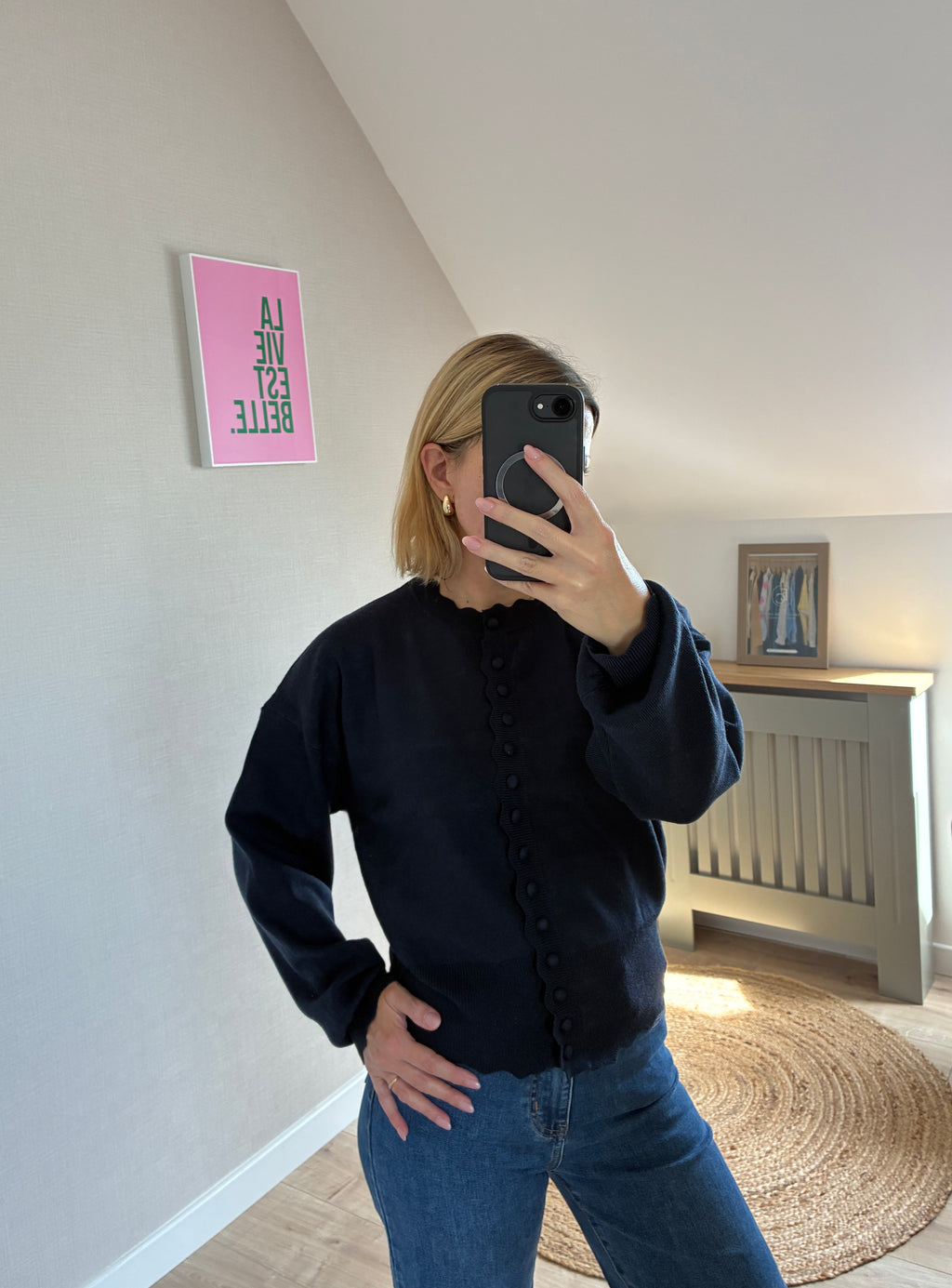Gilet bleu marine Clémence