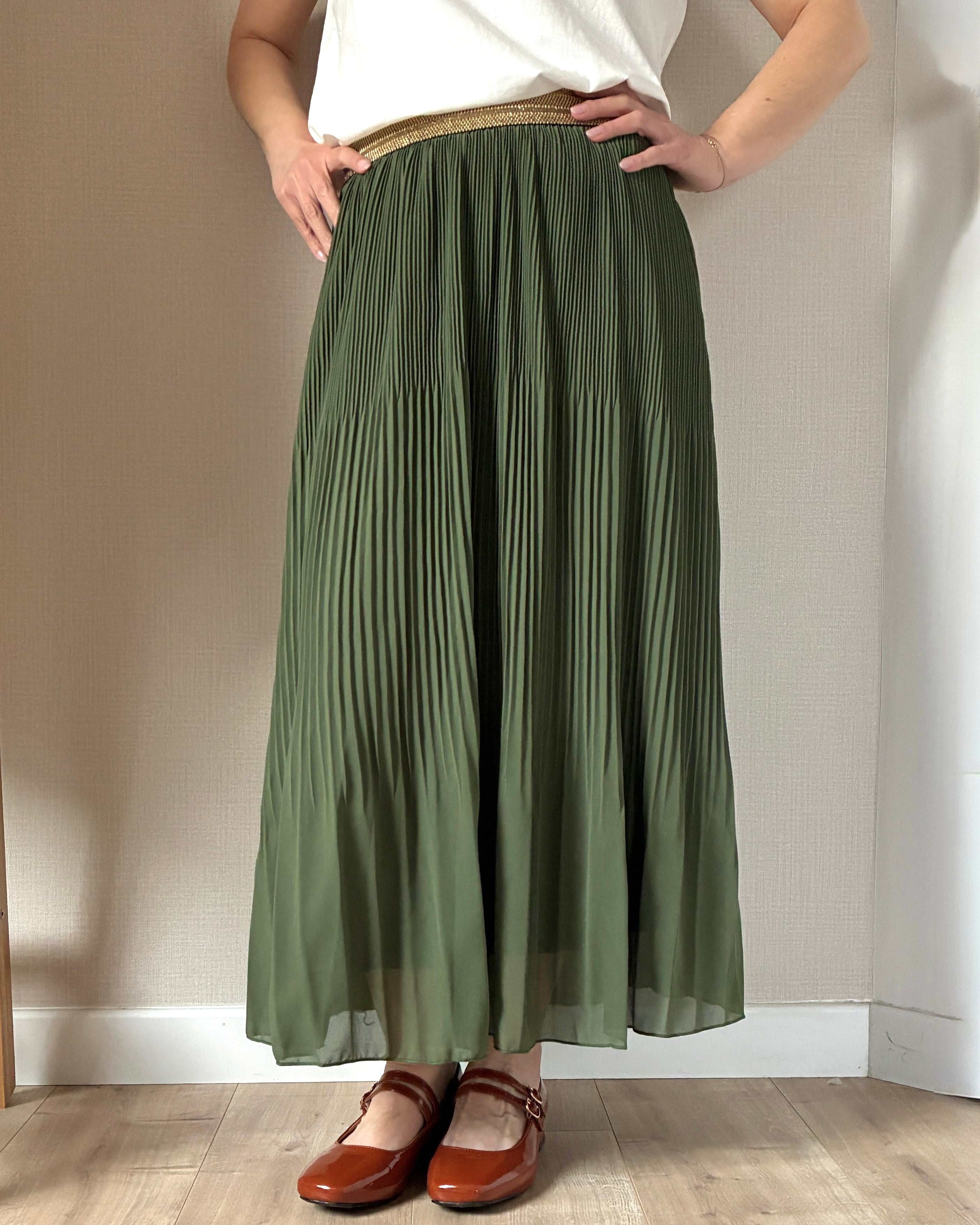 Jupe-longue-kaki