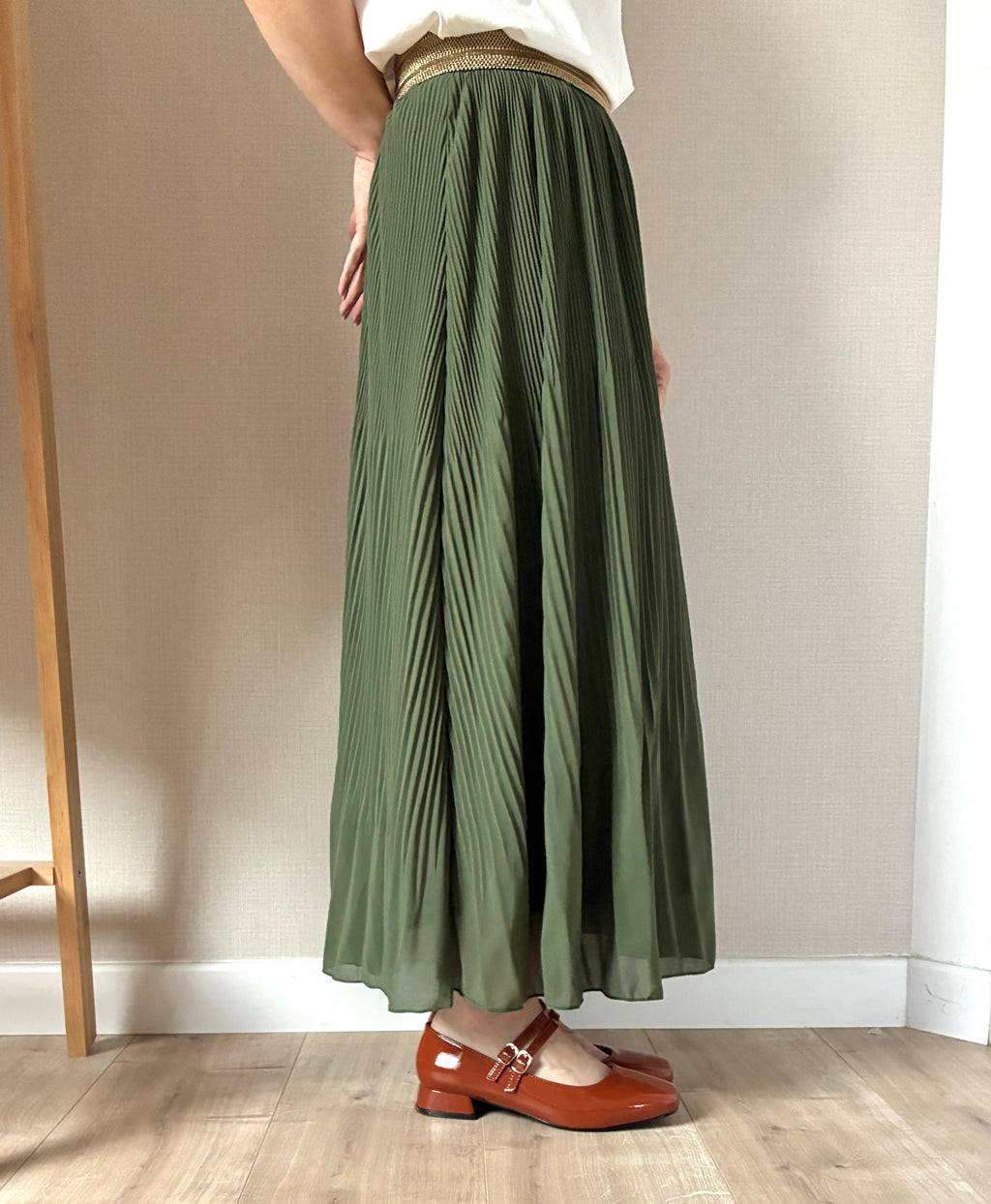 Jupe-longue-kaki